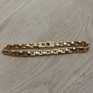 Milros 15.84g 14k Yellow Gold Fine Jewelry 8” Custom H Chain Link Bracelet